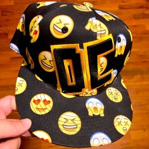 Washington DC emoji baseball hat 🧢 black and yellow cap